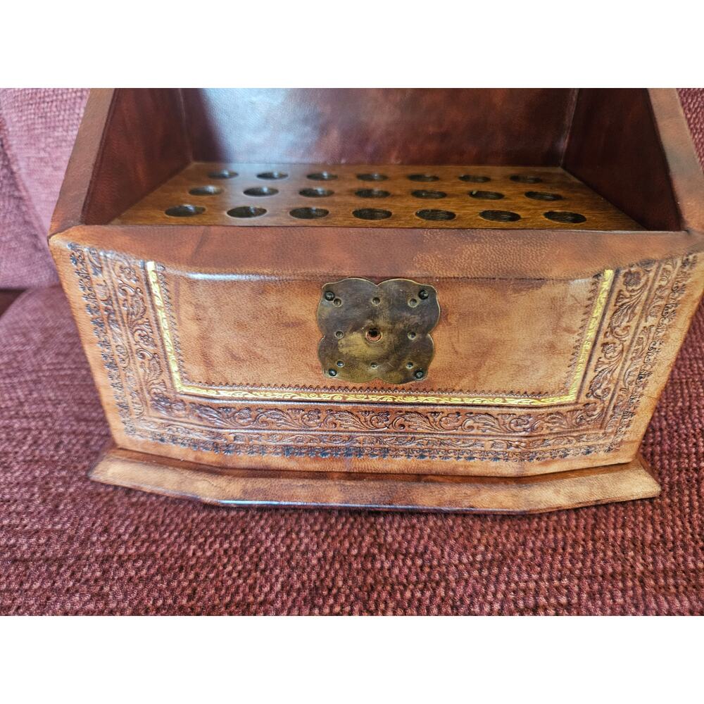 Vintage Neiman Marcus pen collector box holds fountain Pens Italy - Picture 6 of 10